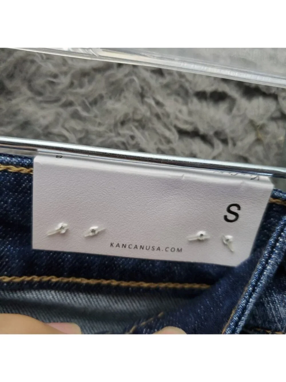KanCan Shorts Womens Small Blue Frayed Hem Stretch Denim Casual *NWT*